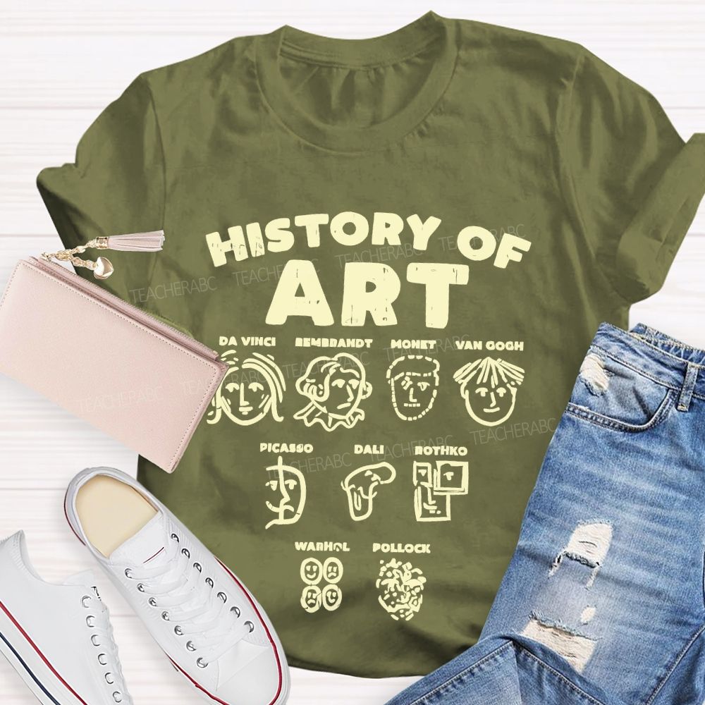 History Of Art Da Vinci Teacher T-shirt