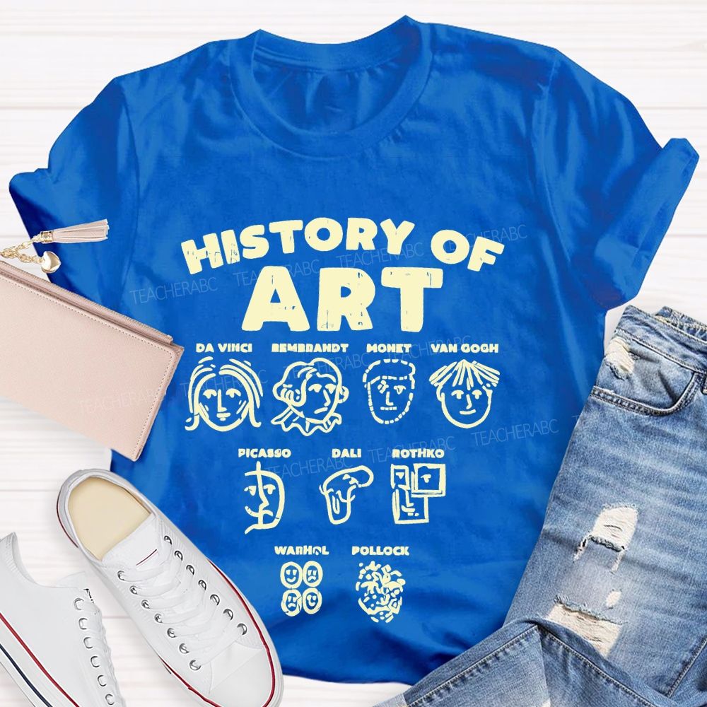 History Of Art Da Vinci Teacher T-shirt