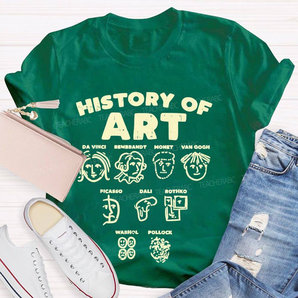 History Of Art Da Vinci Teacher T-shirt