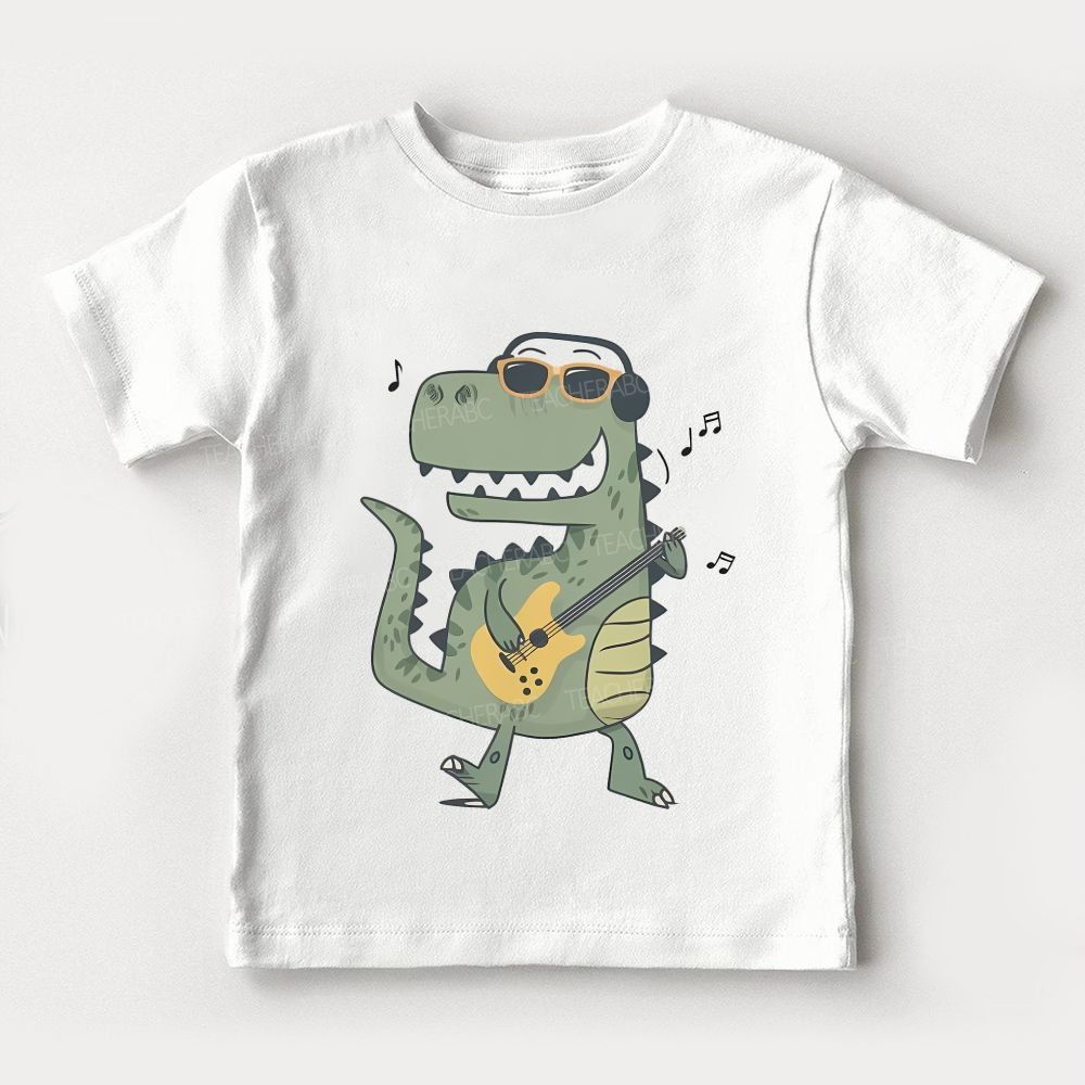Music Dinosaur Toddler T-shirts