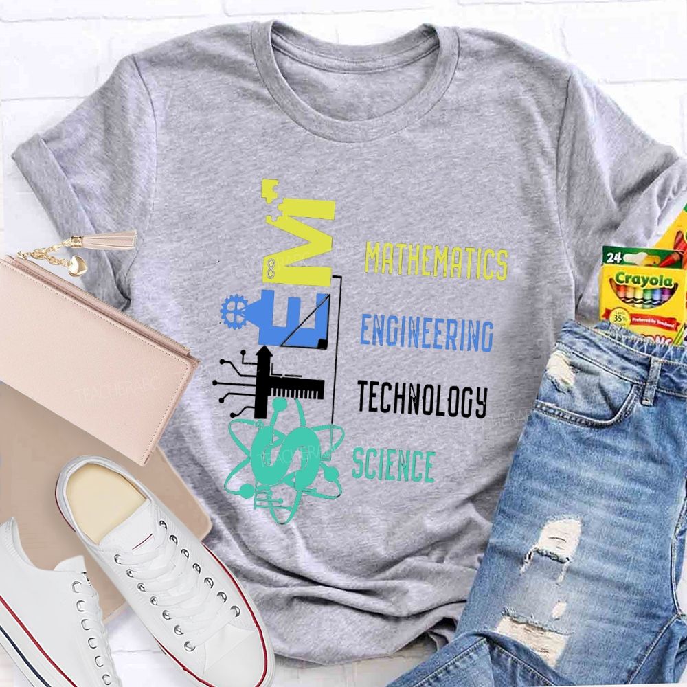 STEM Definition Mathematics Engineering Technology Science Teacher T-Shirt