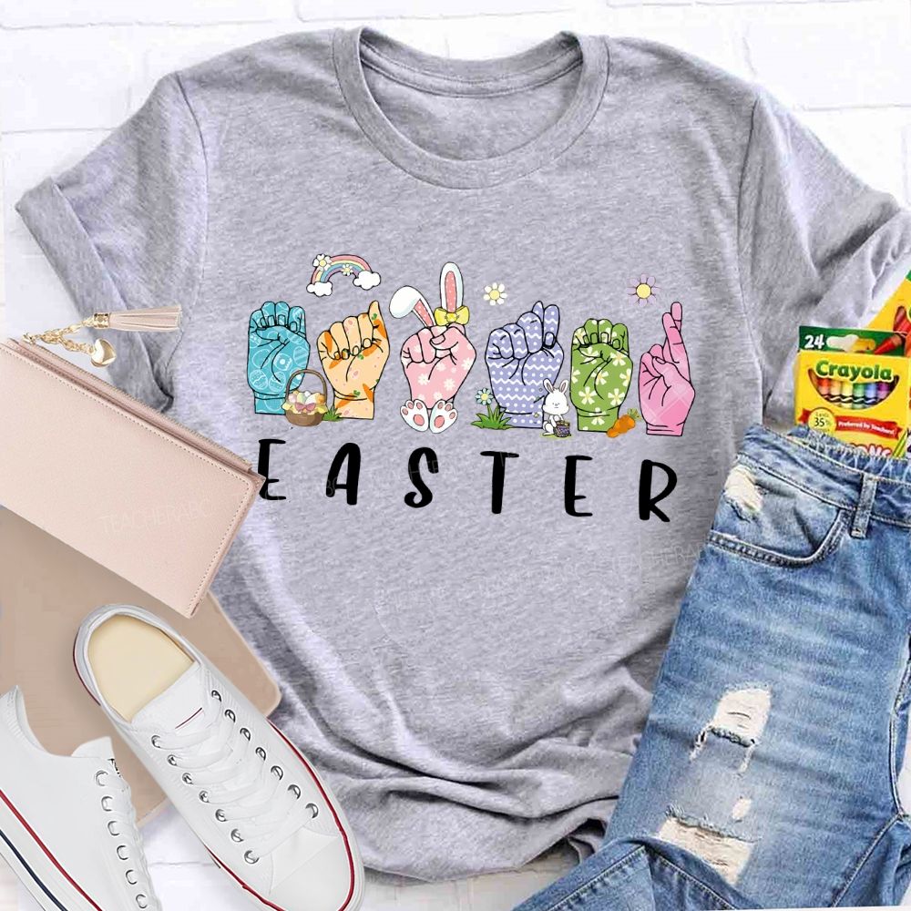 Easter Sign Language Teacher T-shirt