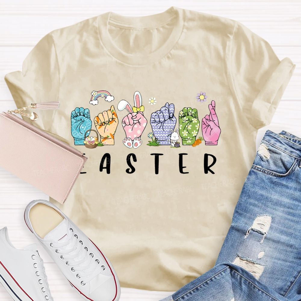 Easter Sign Language Teacher T-shirt
