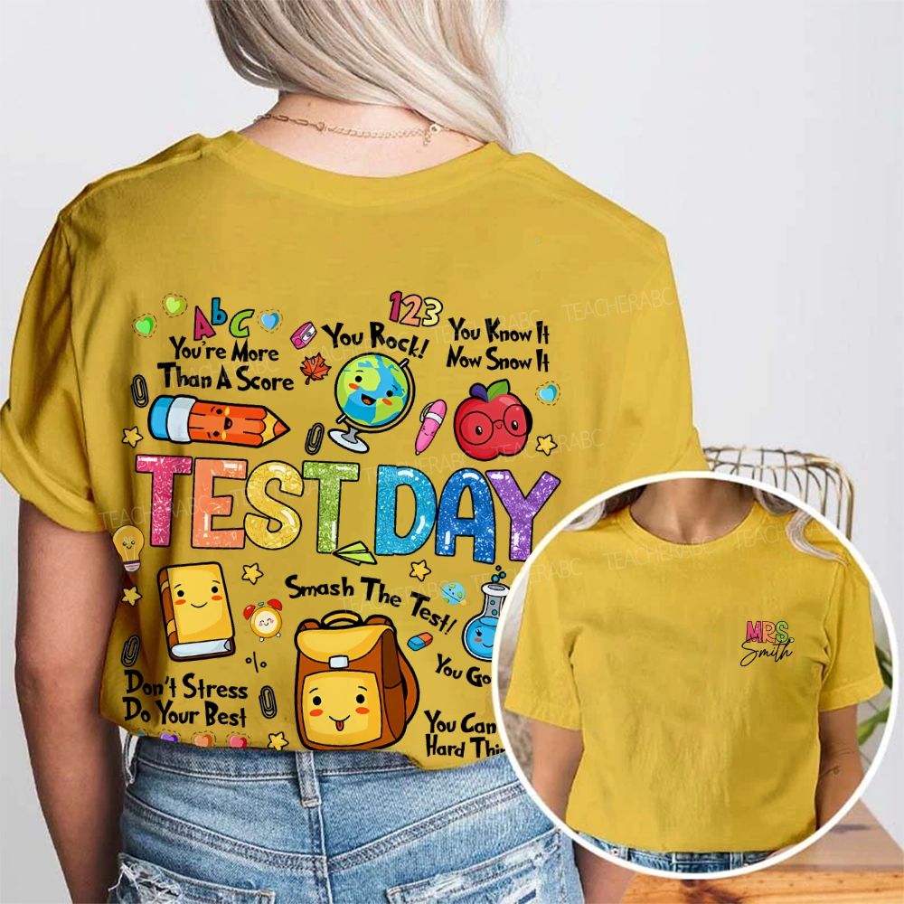 Personalized Name You Can Do Hard Things Double Printed T-shirt