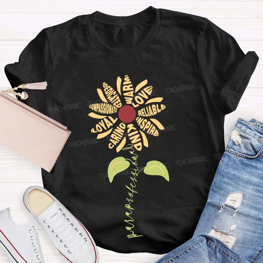 Paraprofessional Dedicated Compassionate Loyal Teacher T-shirt