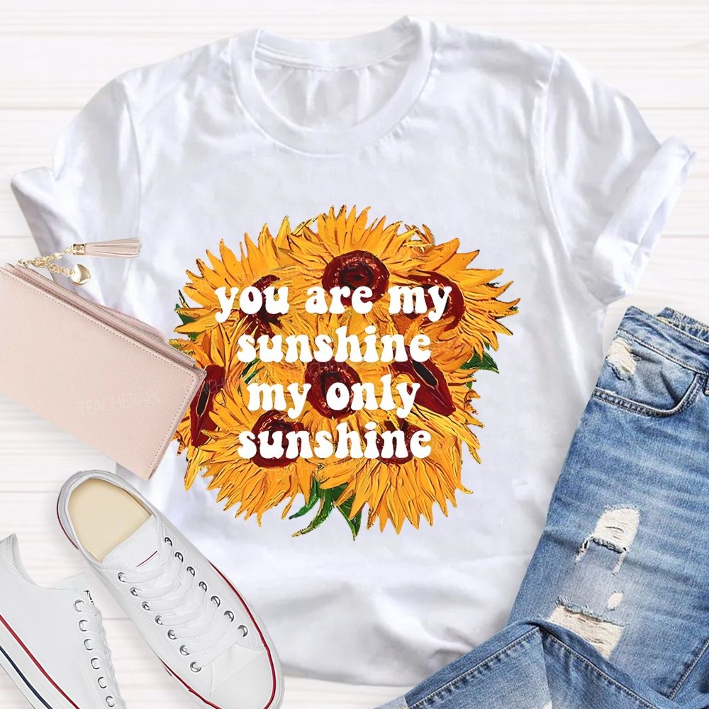 You Are My Sunshine My Only Sunshine Teacher T-shirt