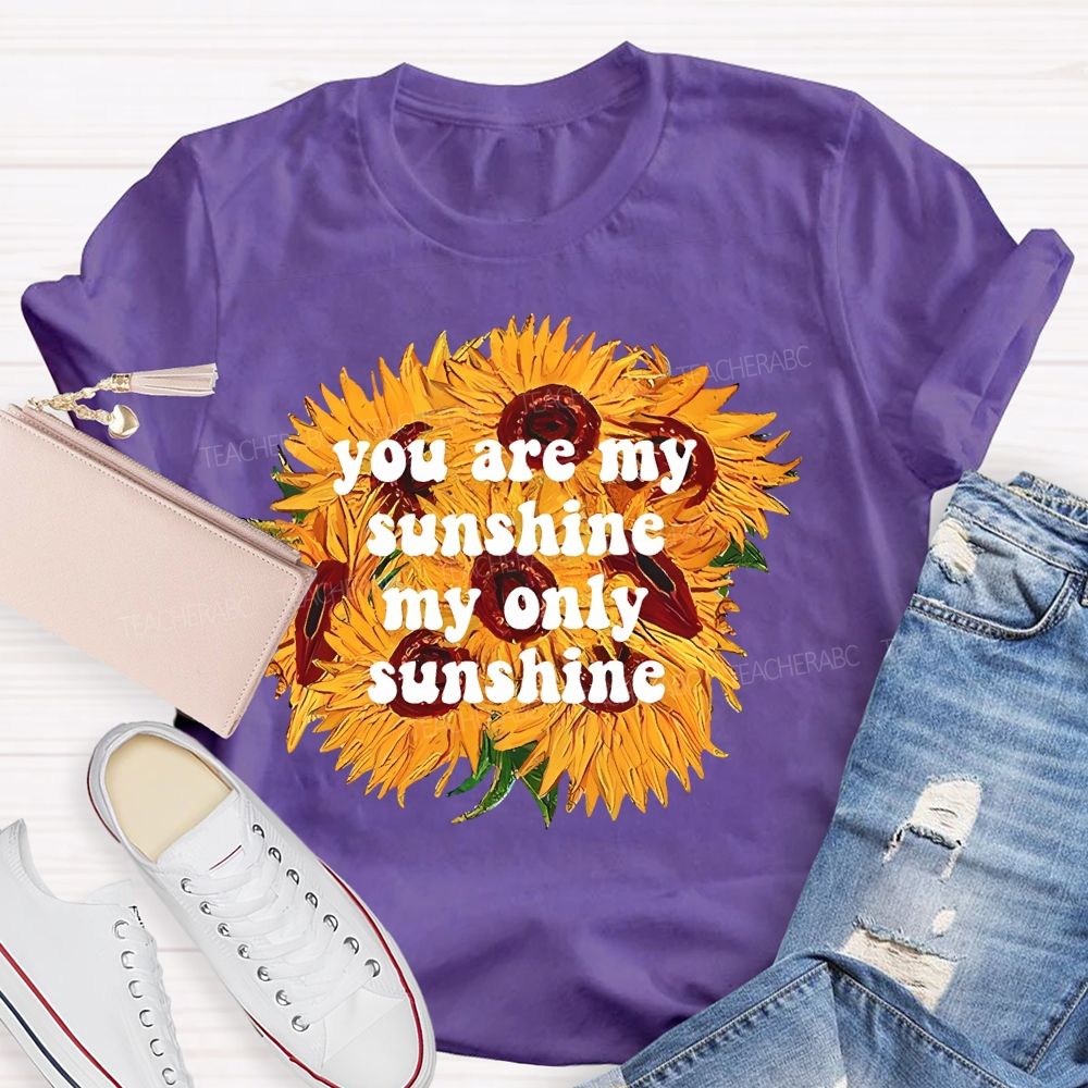 You Are My Sunshine My Only Sunshine Teacher T-shirt