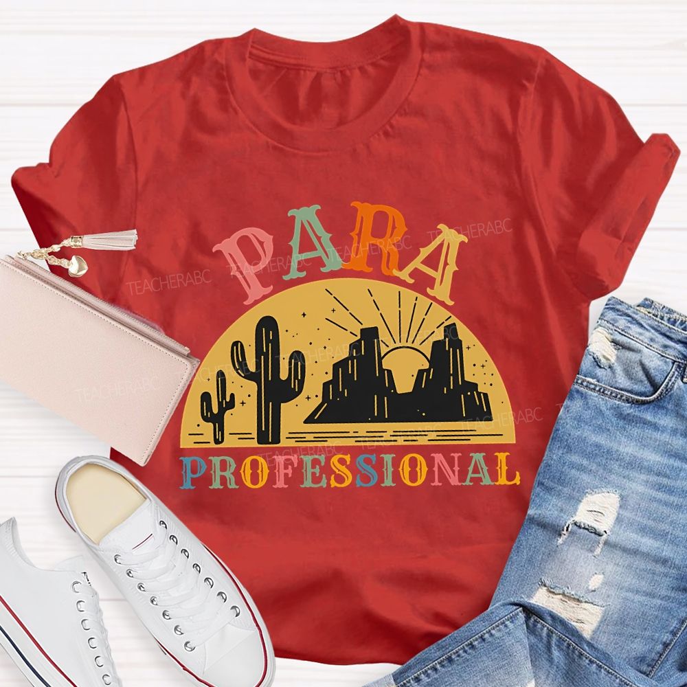 Para Professional And Colored Fonts T-shirt
