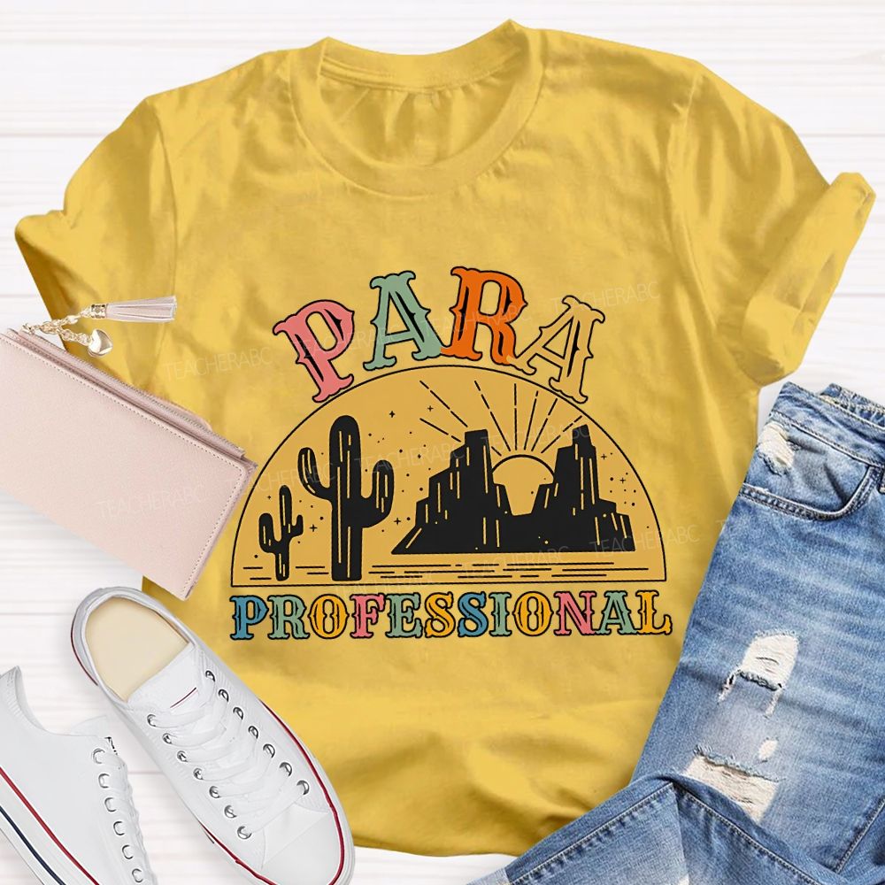 Para Professional And Colored Fonts T-shirt