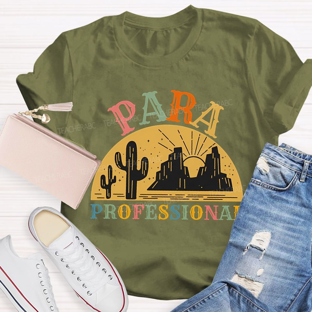 Para Professional And Colored Fonts T-shirt