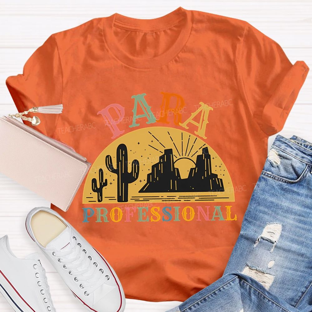 Para Professional And Colored Fonts T-shirt