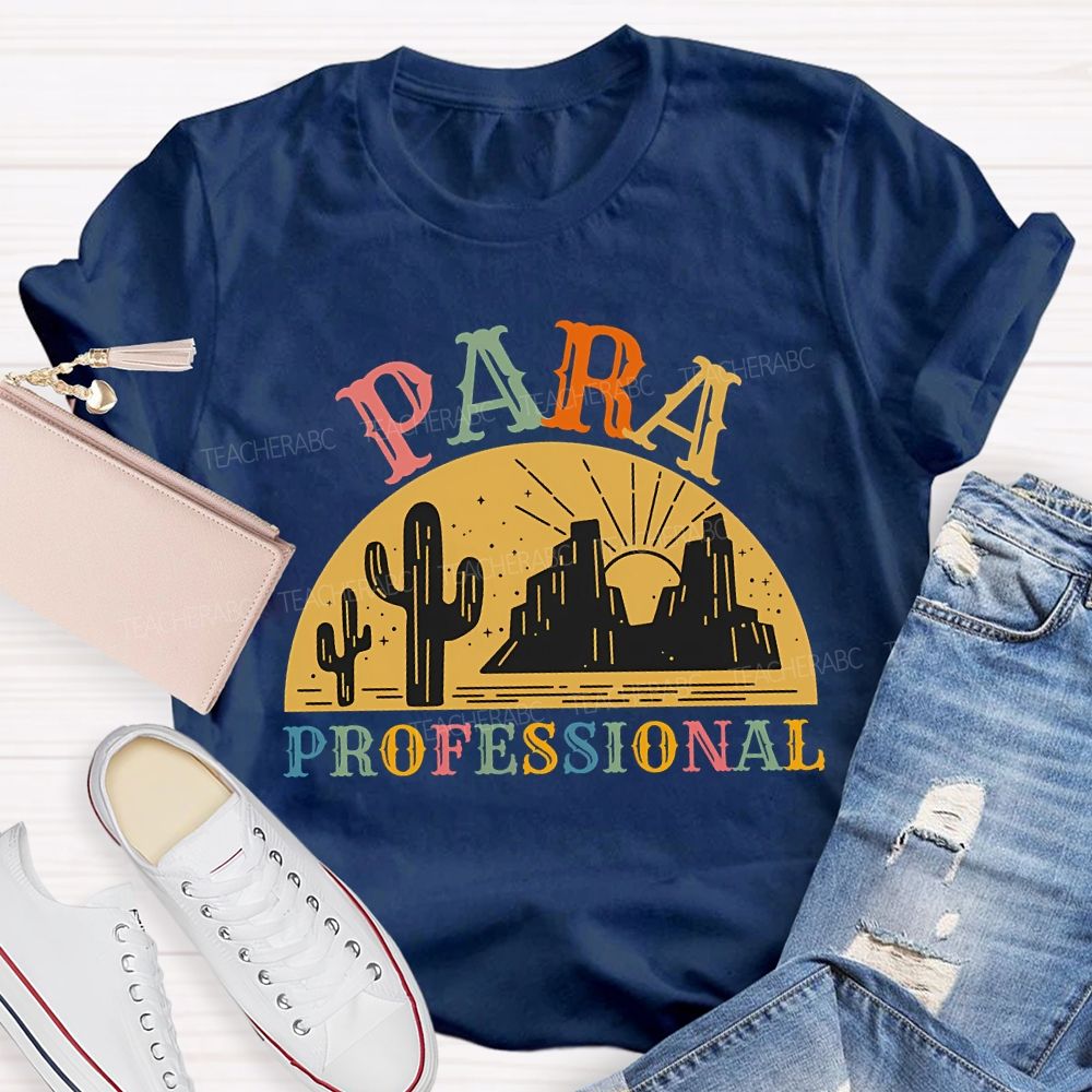 Para Professional And Colored Fonts T-shirt