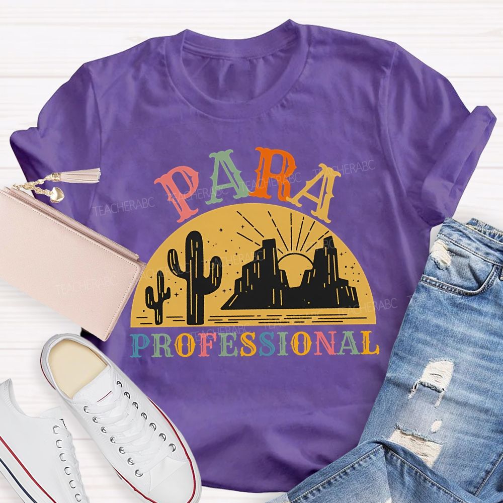 Para Professional And Colored Fonts T-shirt