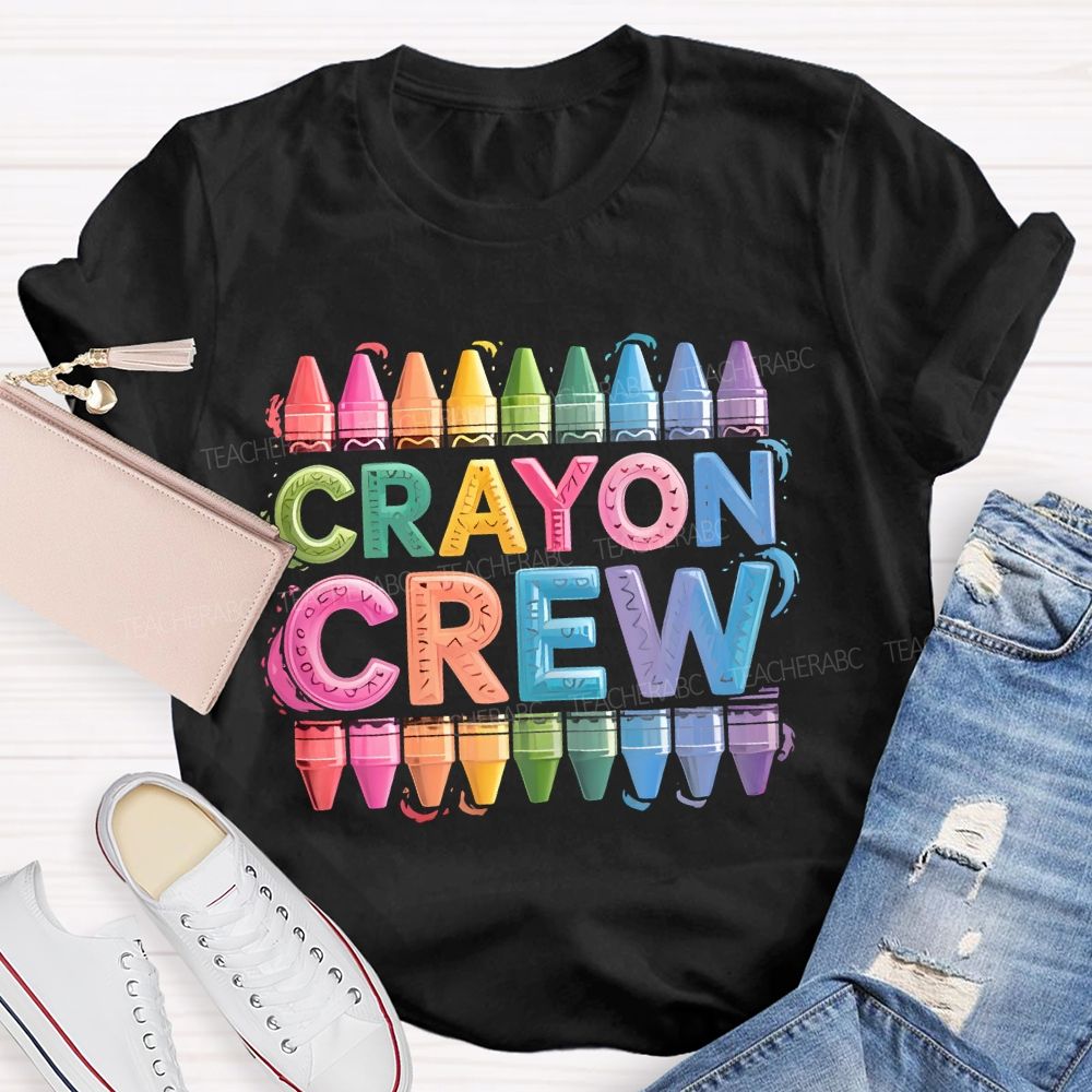 Crayon Crew Art Teacher T-shirt