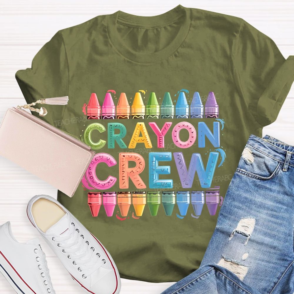 Crayon Crew Art Teacher T-shirt
