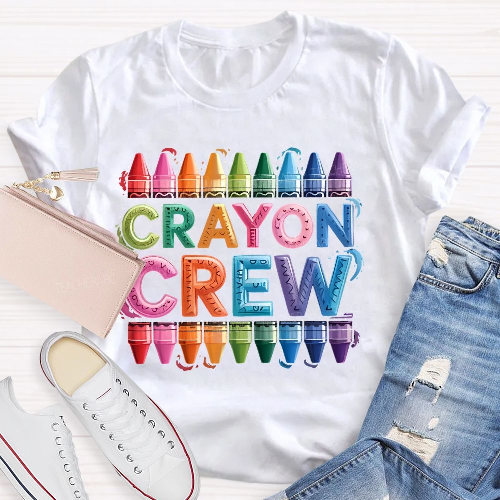 Crayon Crew Art Teacher T-shirt
