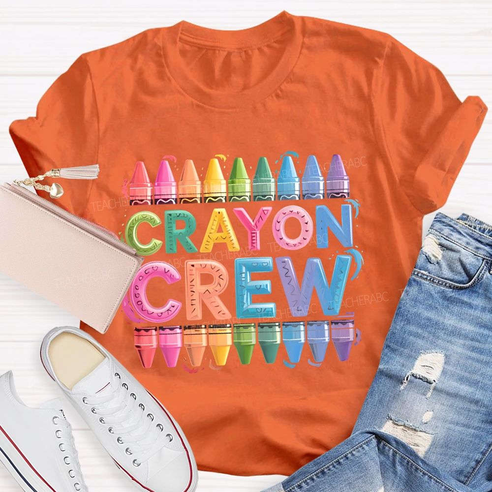 Crayon Crew Art Teacher T-shirt
