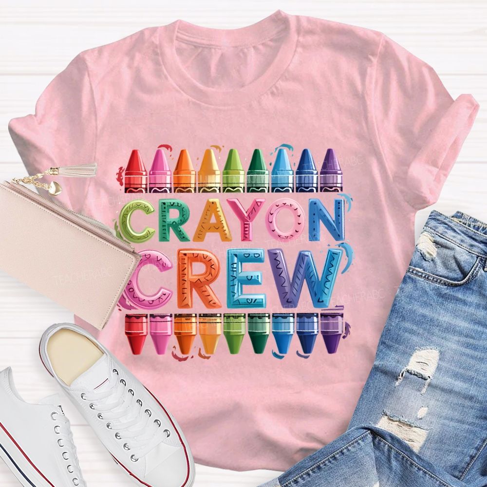 Crayon Crew Art Teacher T-shirt