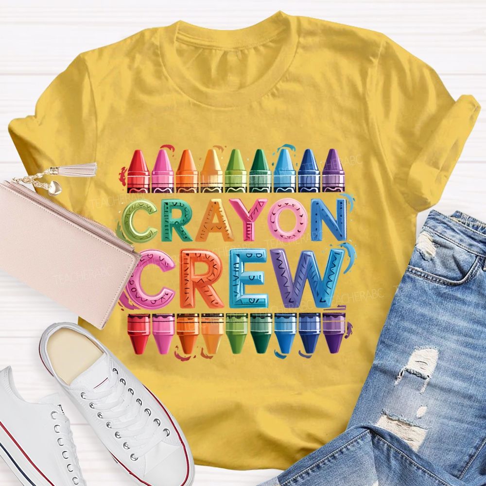 Crayon Crew Art Teacher T-shirt