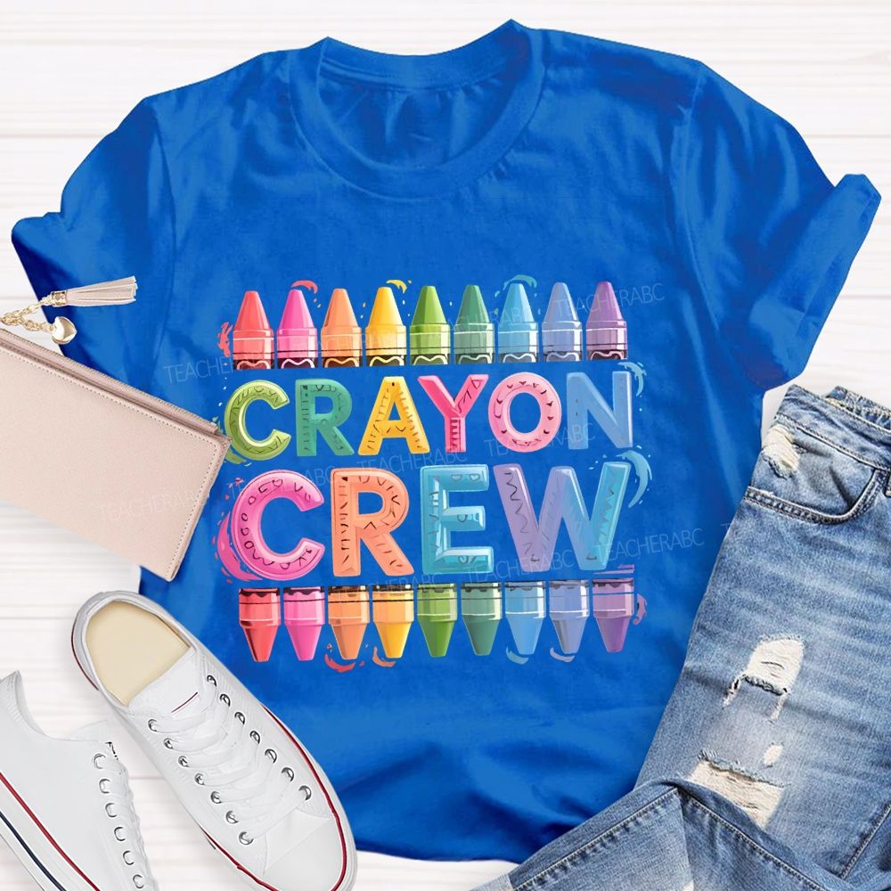 Crayon Crew Art Teacher T-shirt