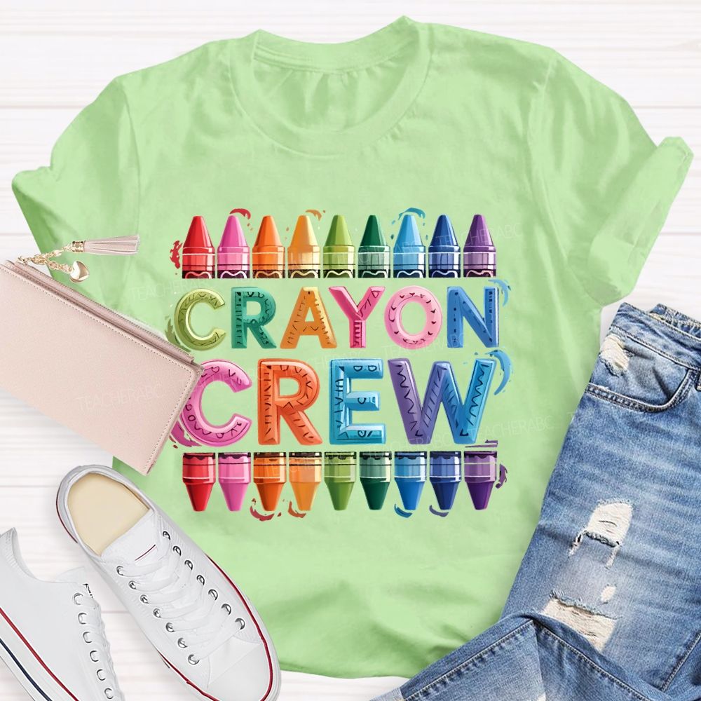 Crayon Crew Art Teacher T-shirt