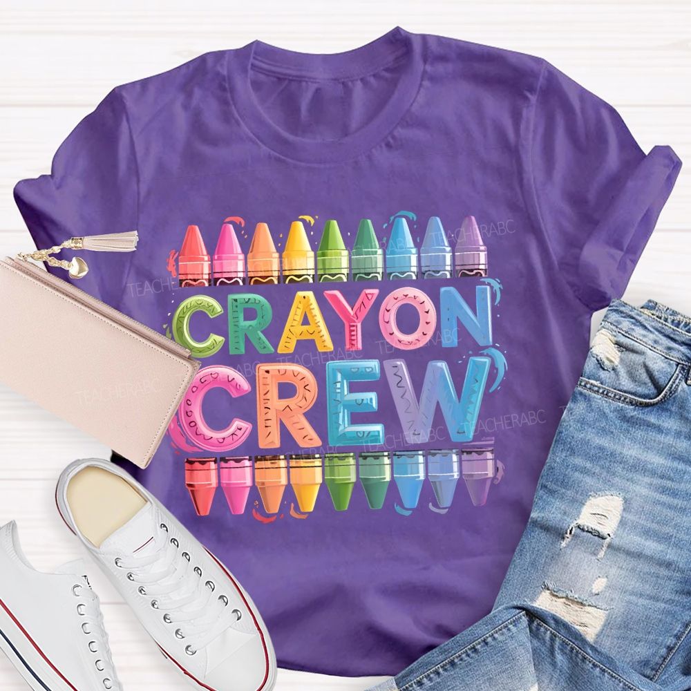 Crayon Crew Art Teacher T-shirt