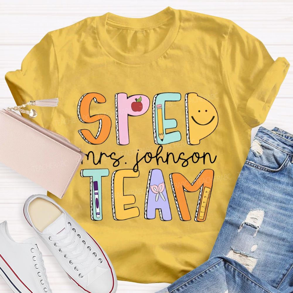 Personalized Name Special Education Teacher T-Shirt