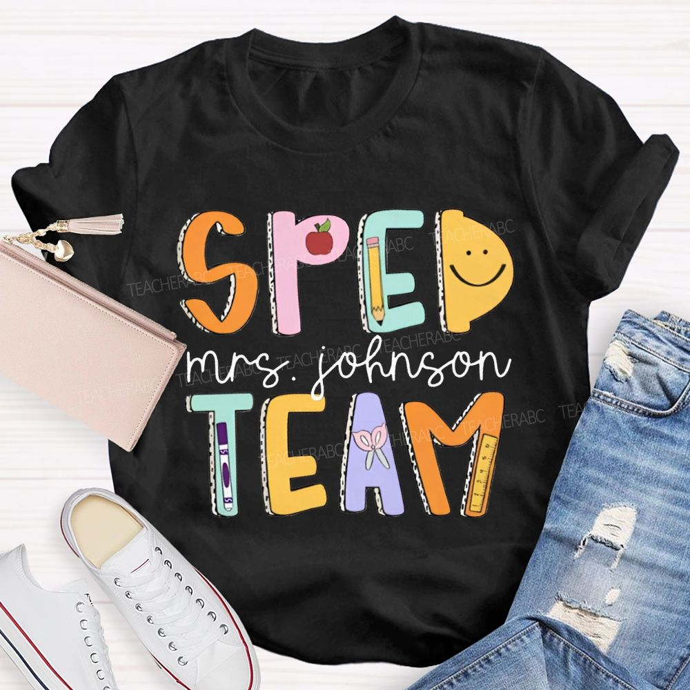 Personalized Name Special Education Teacher T-Shirt