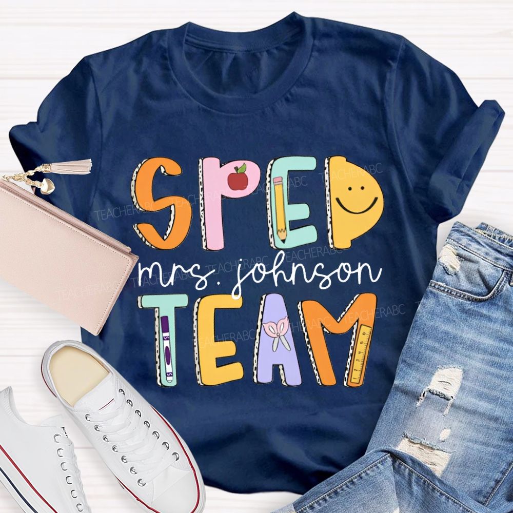 Personalized Name Special Education Teacher T-Shirt