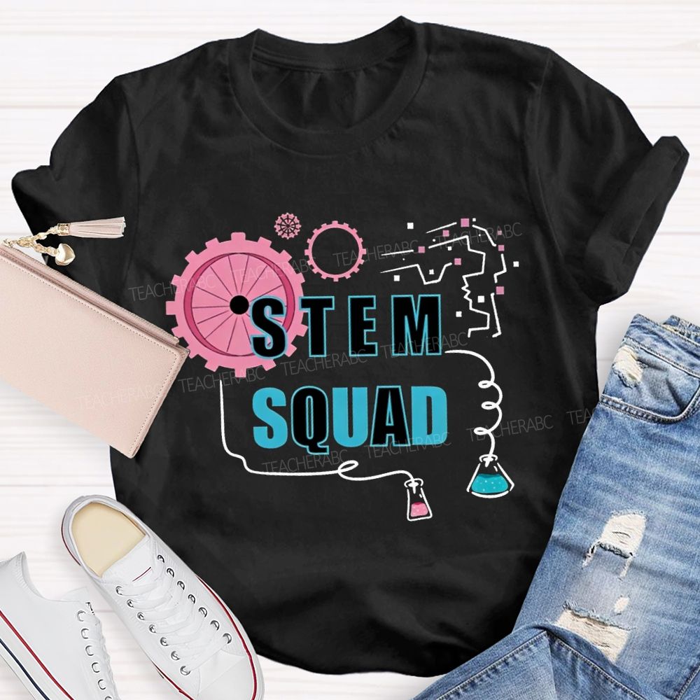 Stem Squad Scientific Experiments Teacher T-shirt