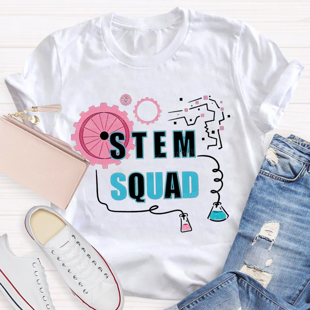 Stem Squad Scientific Experiments Teacher T-shirt
