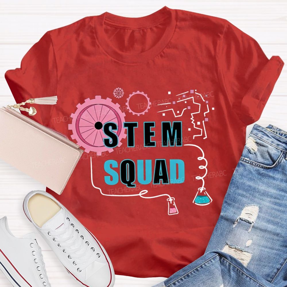 Stem Squad Scientific Experiments Teacher T-shirt