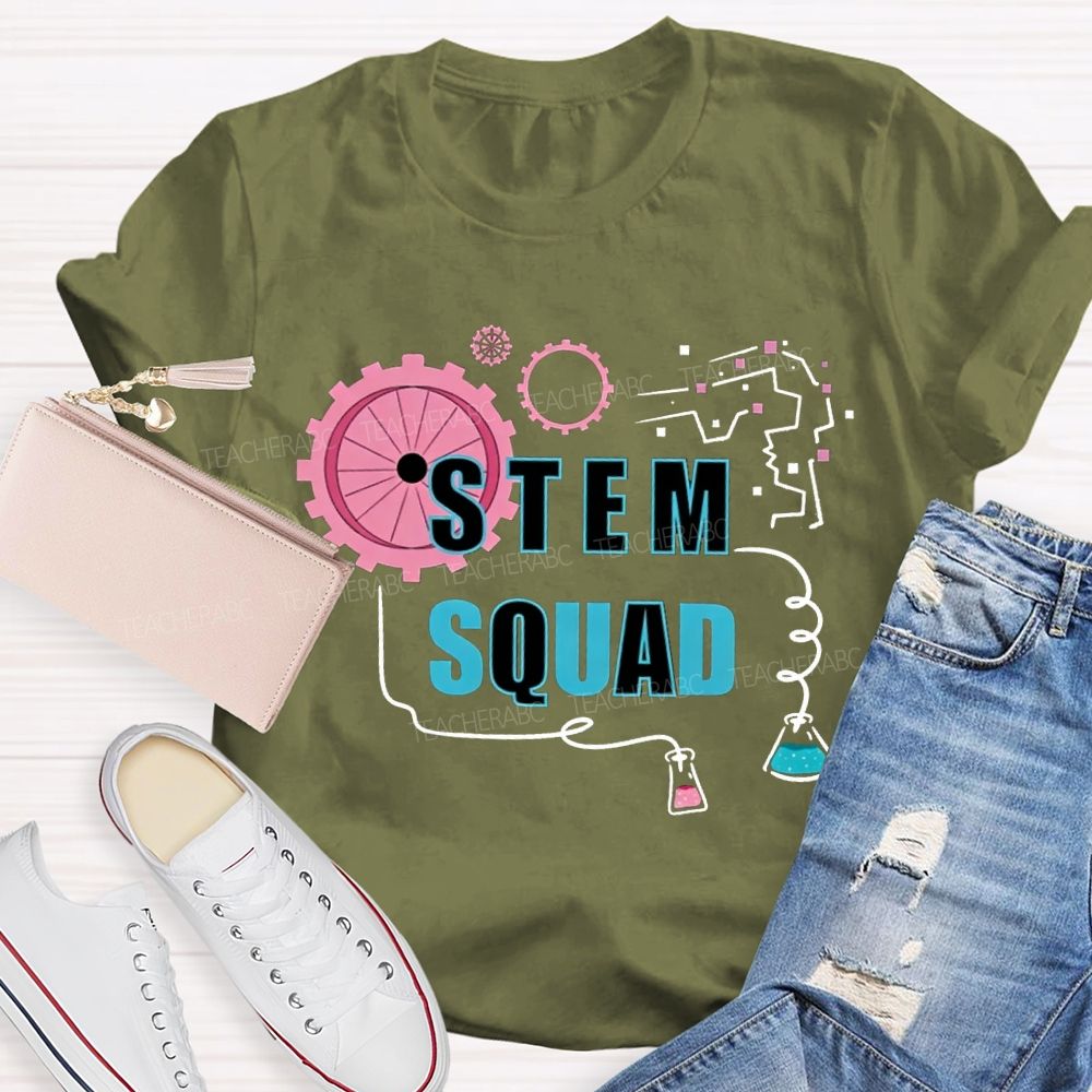 Stem Squad Scientific Experiments Teacher T-shirt