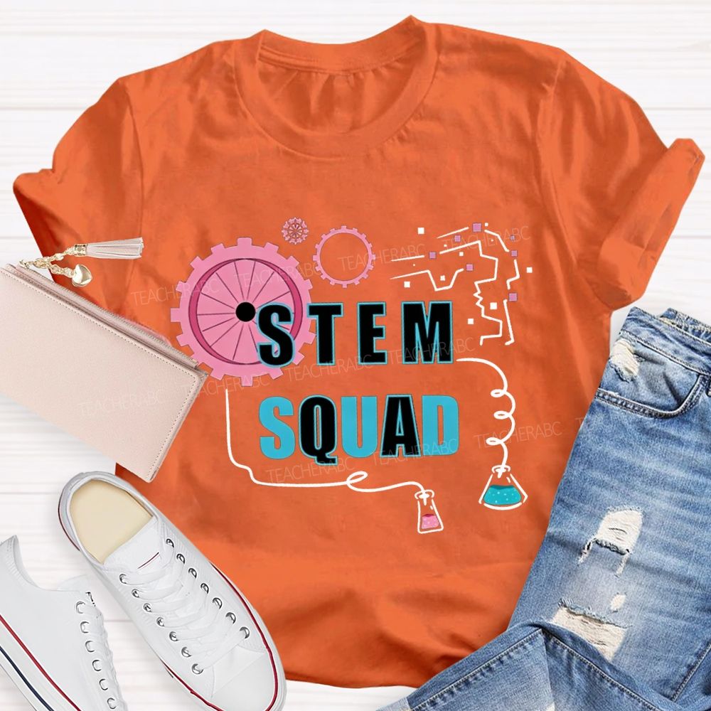 Stem Squad Scientific Experiments Teacher T-shirt