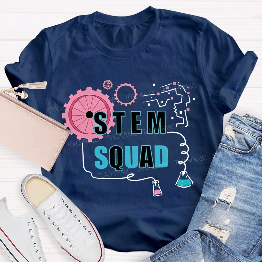 Stem Squad Scientific Experiments Teacher T-shirt