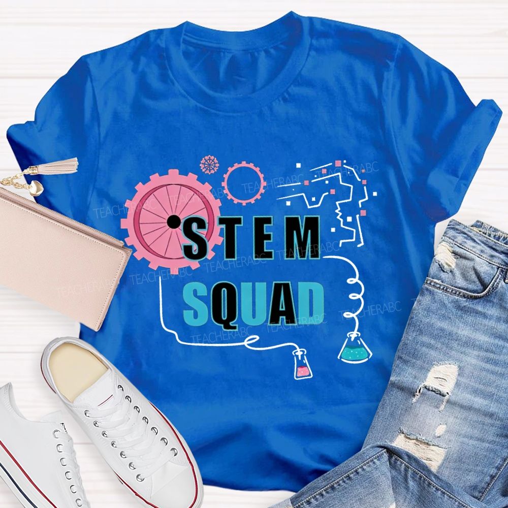 Stem Squad Scientific Experiments Teacher T-shirt