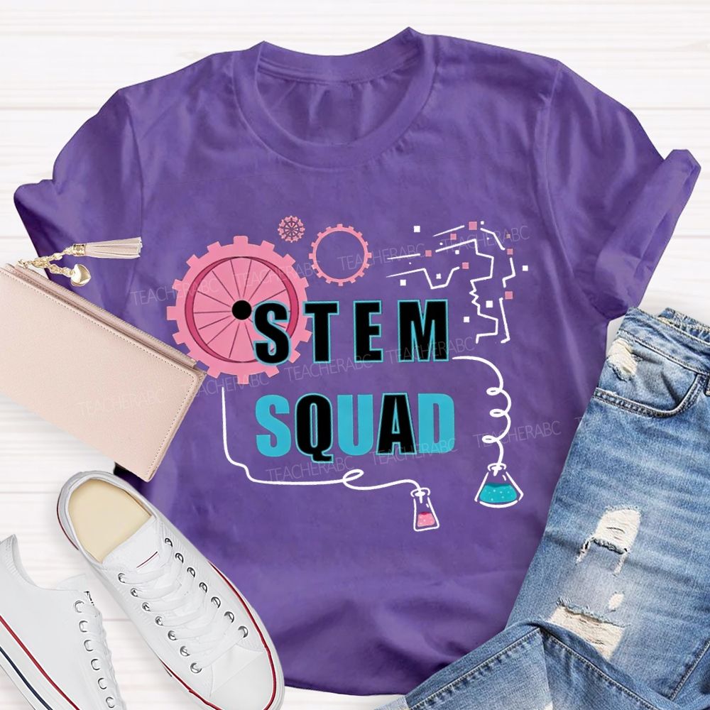 Stem Squad Scientific Experiments Teacher T-shirt