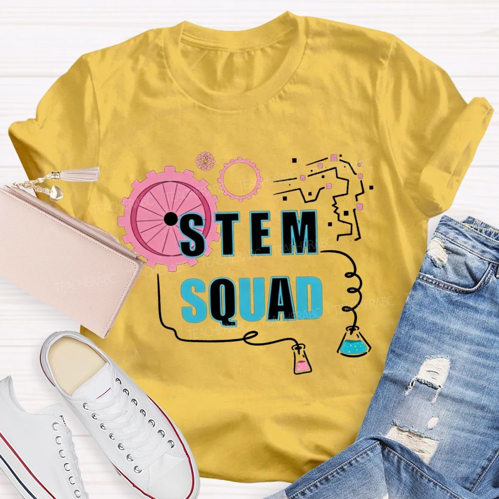 Stem Squad Scientific Experiments Teacher T-shirt