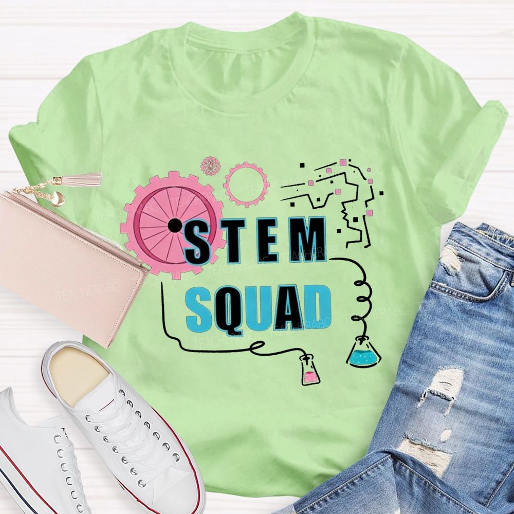 Stem Squad Scientific Experiments Teacher T-shirt