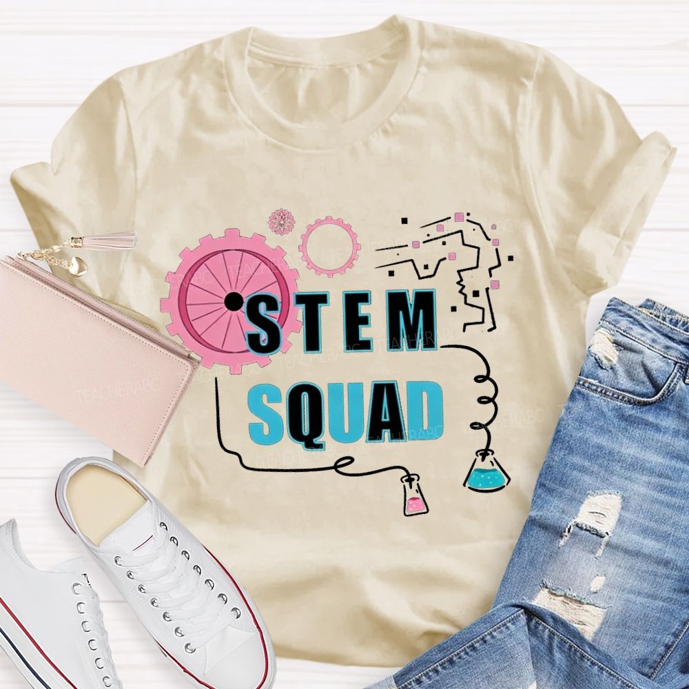 Stem Squad Scientific Experiments Teacher T-shirt