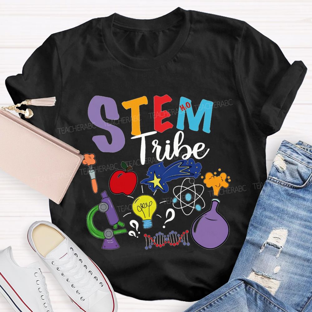 Stem Tribe Science Laboratory Equipment Teacher T-shirt