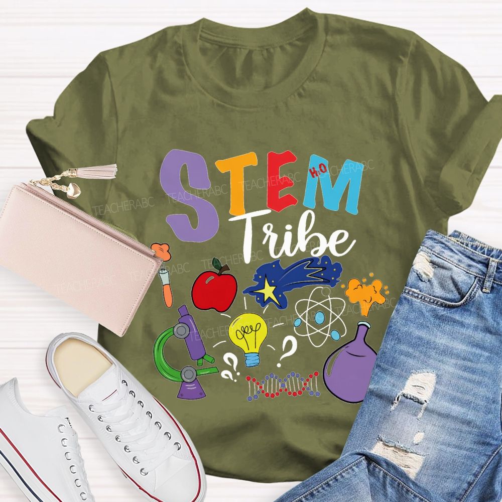 Stem Tribe Science Laboratory Equipment Teacher T-shirt