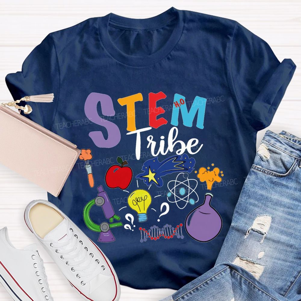 Stem Tribe Science Laboratory Equipment Teacher T-shirt