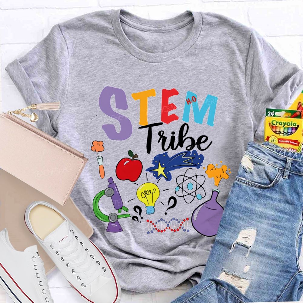 Stem Tribe Science Laboratory Equipment Teacher T-shirt