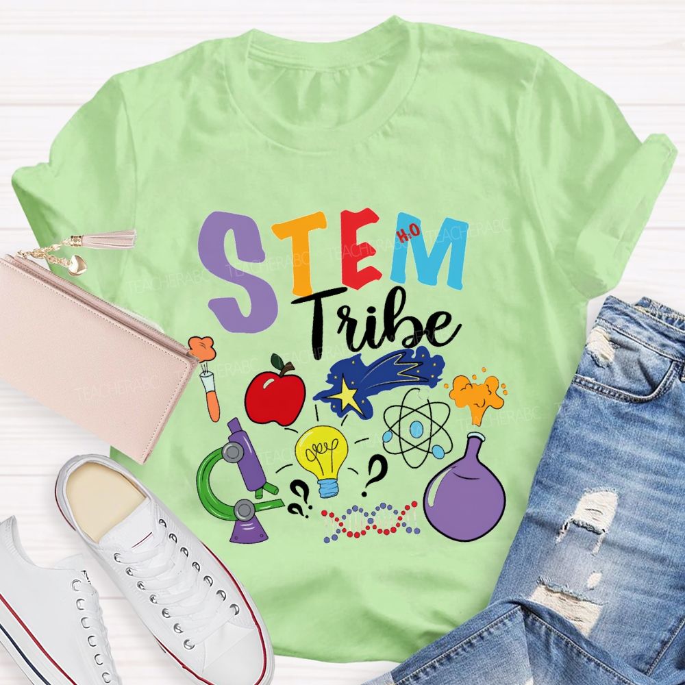 Stem Tribe Science Laboratory Equipment Teacher T-shirt