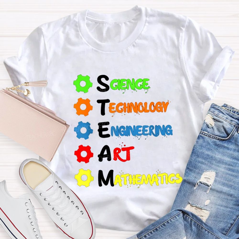 Science Technology Engineering Mathematics STEM Teacher T-shirt