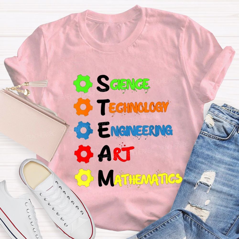 Science Technology Engineering Mathematics STEM Teacher T-shirt
