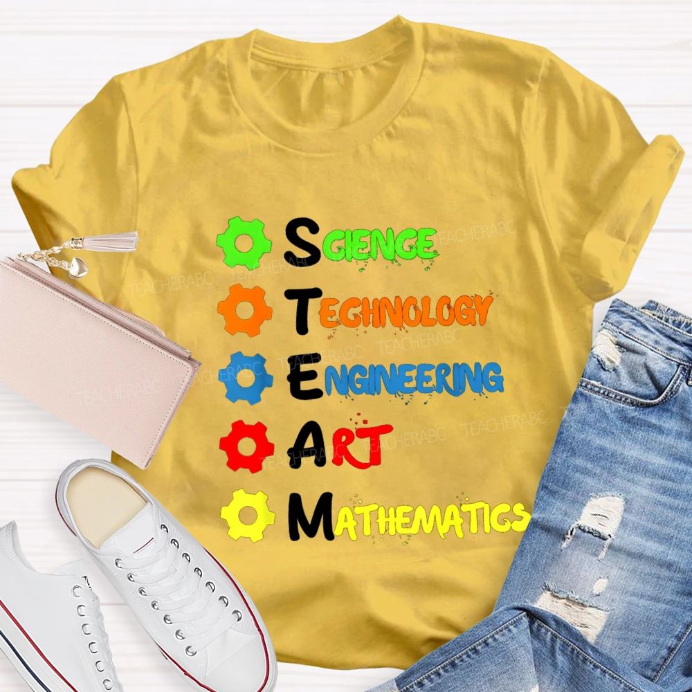 Science Technology Engineering Mathematics STEM Teacher T-shirt