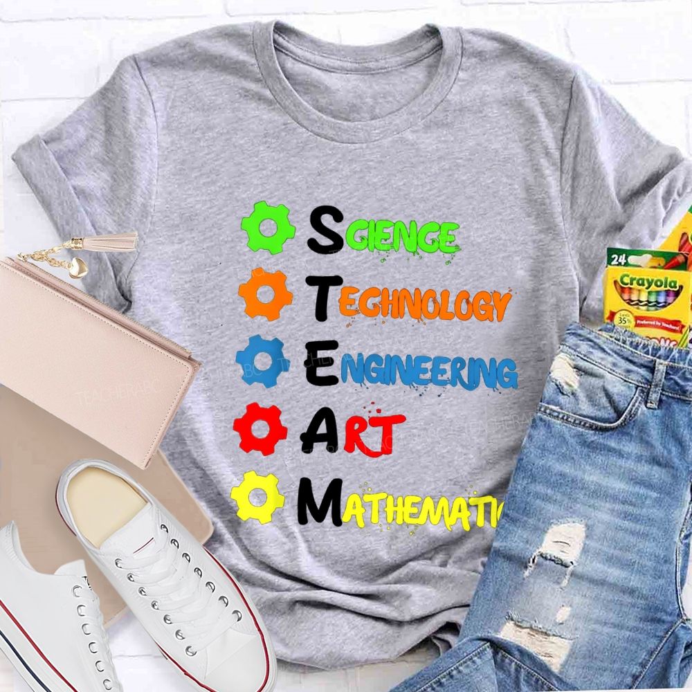 Science Technology Engineering Mathematics STEM Teacher T-shirt