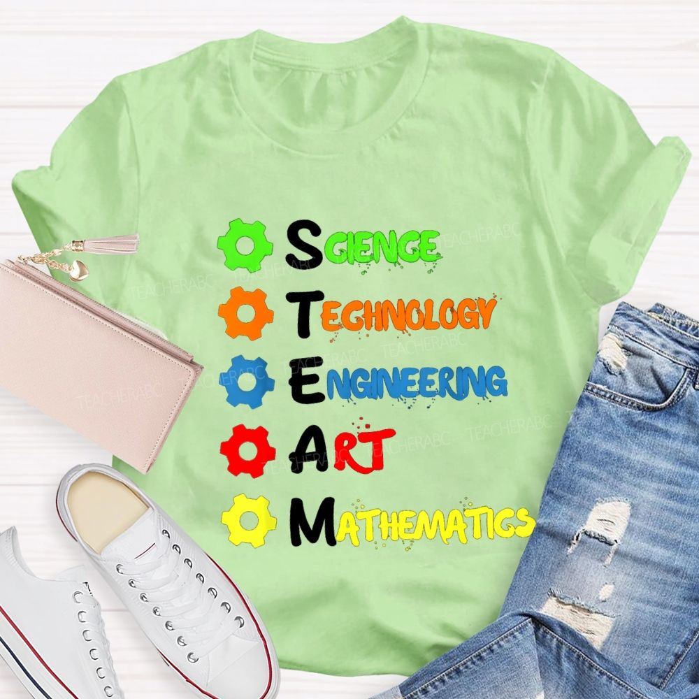 Science Technology Engineering Mathematics STEM Teacher T-shirt